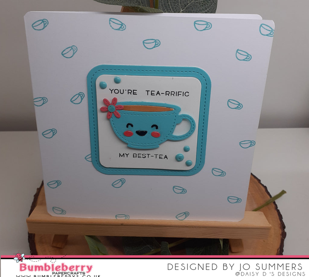 Best -Tea Card Using Lawn fawn Tea-rrific Day Stamps & Stitched Teacup \ Die.