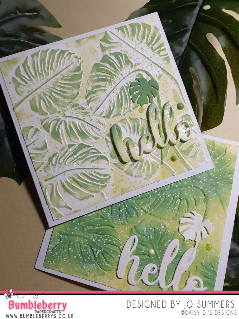Embossing and Debossing with 3D Embossing Folder From Altenew For A Letter Pressed Look.