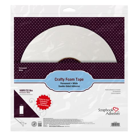 Crafty Foam Tape Roll White - 5"x108'