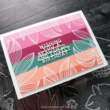 Long Line Leaves Stencil Pack (6 qty; 6 x 6)