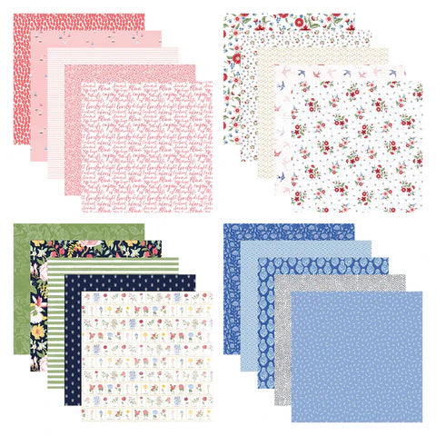 Bayfair 12x12" Designer Paper Pack from Rosie's Studio