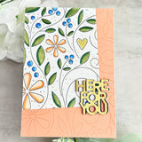 Easy Repeat Stitched Vines Background Stamp (6 x 6)