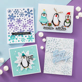 Handwritten Holiday Sentiments Etched Dies from the Let It Snow Collection by Simon Hurley