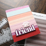 Country Ticking Background Stamp (6 x 6)