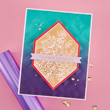 Hexi-Gem Blooms Glimmer Hot Foil Plate & Die Set from the Hexi-Gems Collection