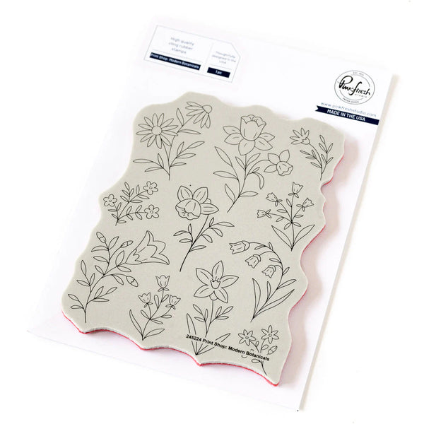 Print Shop: Modern Botanicals stamp – Bumbleberry Papercrafts Ltd