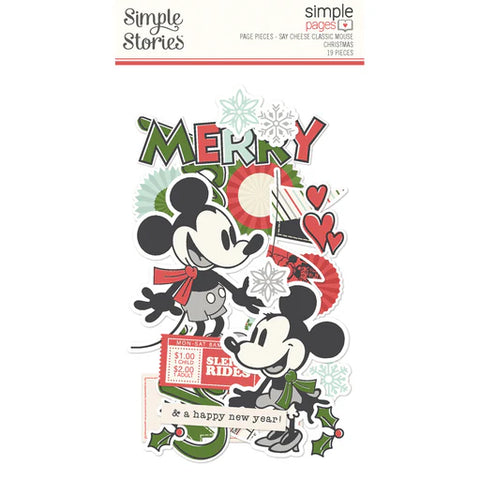 Simple Stories Say Cheese Classic Mouse Christmas - Simple Pages Page Pieces