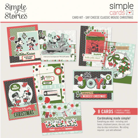 Simple Stories Say Cheese Classic Mouse Christmas - Simple Cards Card Kit