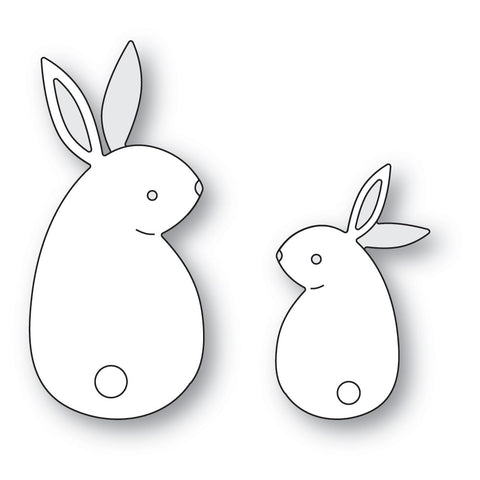 Duo de lapins réfléchis