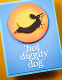 Leaping Dachshund