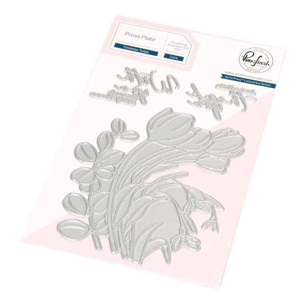 Timeless Tulips press plate – Bumbleberry Papercrafts Ltd