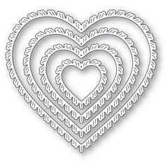 Fringed Heart Frames