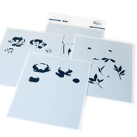 Blushing Blooms stencil