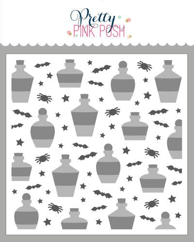 Layered Potions Stencil (3 Lyr)