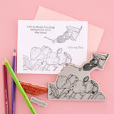 Popping By Cling Rubber Stamp from the Spring Collection by House-Mouse Designs
