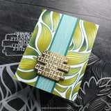 Long Line Leaves Background Stamp (6 x 6)