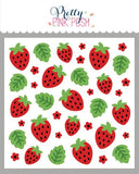 Layered Strawberries Stencil (4 Lyr)