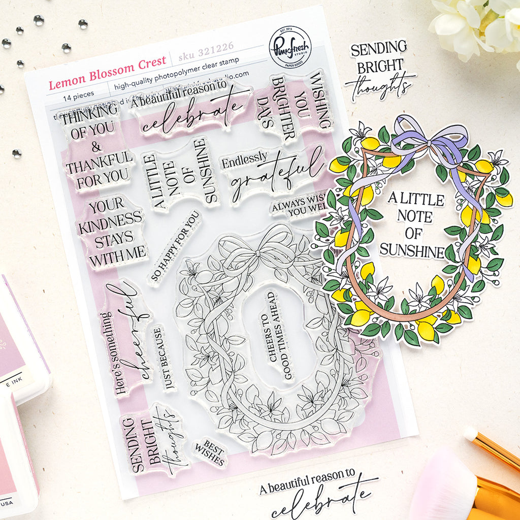 Lemon Blossom Crest Stamp