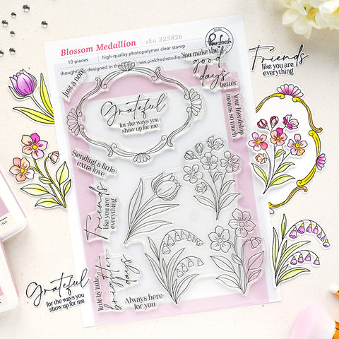 Blossom Medallion Stamp