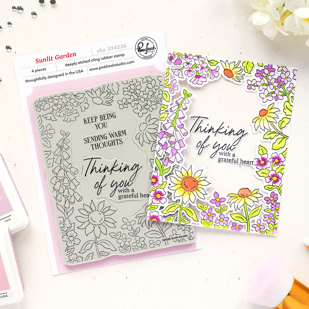 Sunlit Garden Cling Stamp
