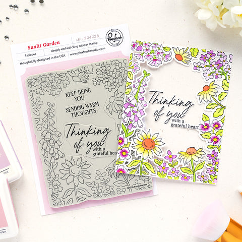 Sunlit Garden Cling Stamp