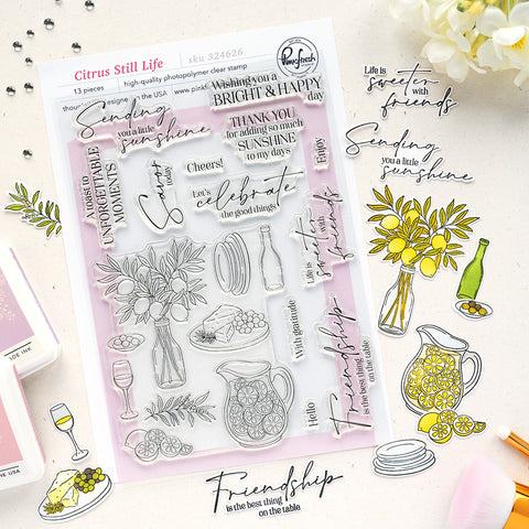 Citrus Still Life Stamp