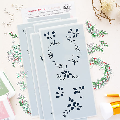 Seasonal Sprigs Stencil