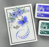 Curved Floral  Layering Stencil