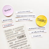 3 Times the Thanks Sentiments Stamp Set