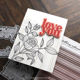 Country Ticking Background Stamp (6 x 6)