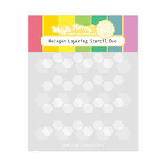 Hexagon Layering Stencil Duo