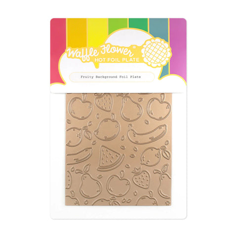 Fruity Background Foil Plate
