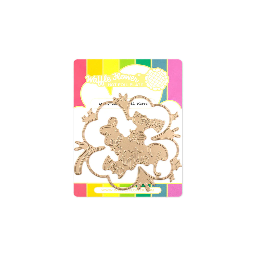 Lucky Clover Foil Plate