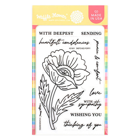     Sketched Poppy Stamp Set