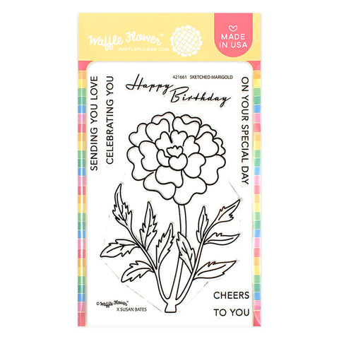     Sketched Marigold Stamp Set
