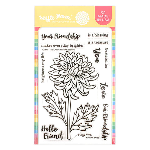    Sketched Chrysanthemum Stamp Set