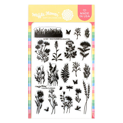 Wild Flower Silhouettes Stamp Set