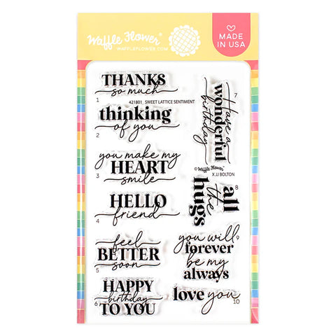 Ensemble de tampons Sweet Lattice Sentiments
