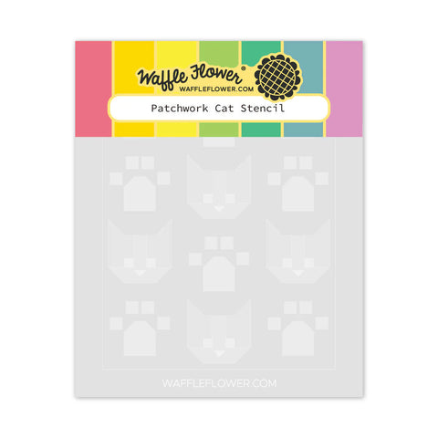 Patchwork Cat Stencil