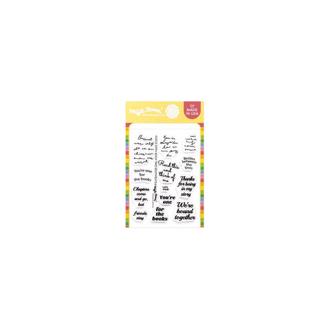 Open Book Trio Sentiments Stamp Set