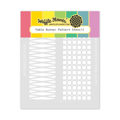 Table Runner Pattern Stencil