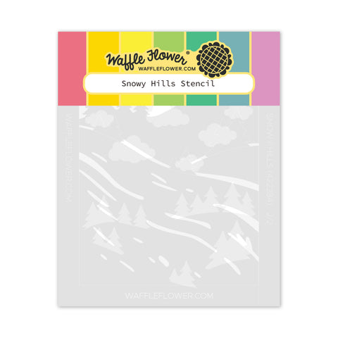 Snowy Hills Stencil