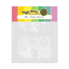 Nesting Postage Collage Peony Stencil