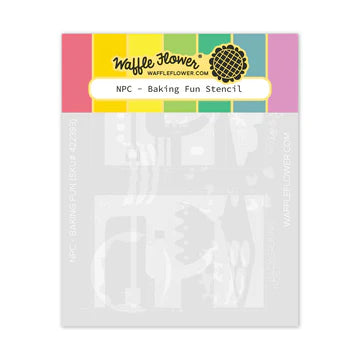 Nesting Postage Collage Baking Fun Stencil