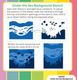 Under the Sea Background Stencil