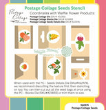 Postage Collage Seeds Stencil