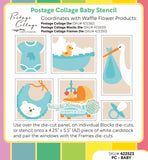 Postage Collage Baby Stencil