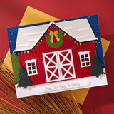 Country Christmas Banner & Sentiments Press Plate & Die Set from the Country Christmas Collection by Annie Williams