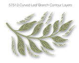 Curved Leaf Branch Contour Layers