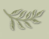 Curved Leaf Branch Contour Layers